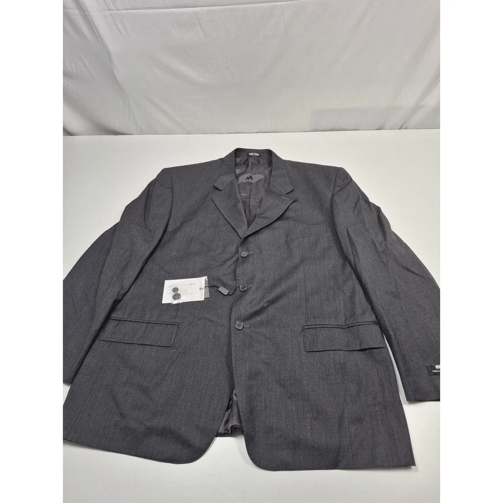 VTG Nino Cardi Suit Mens 50R Super 120s Wool 2 Piece 34x36 Classic Fit Italy NWT